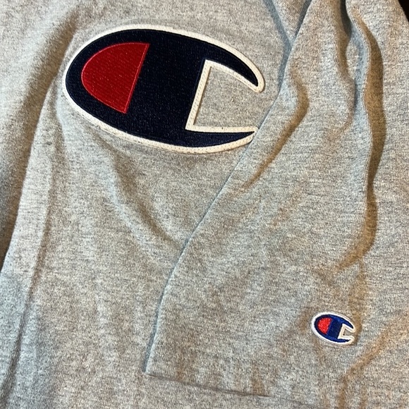 Vintage Champion Large Logo Grey‎ Tshirt Sz XXL - Picture 5 of 5